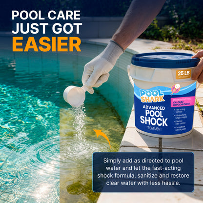 Calcium Hypochlorite Pool Shock – 25 lb Bucket
