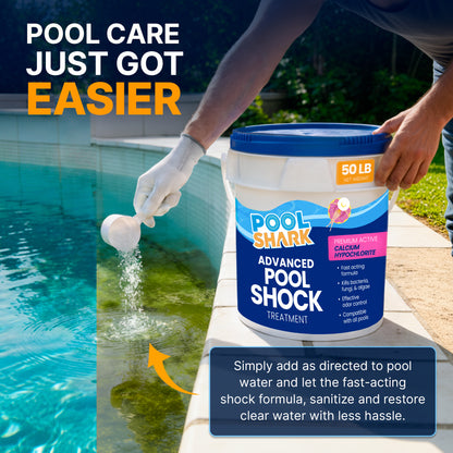Calcium Hypochlorite Pool Shock – 50 lb Bucket