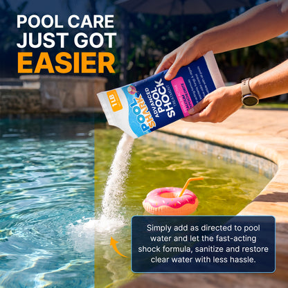 Calcium Hypochlorite Pool Shock – 12 × 1 lb Bags