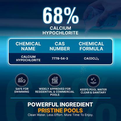 Calcium Hypochlorite Pool Shock – 25 lb Bucket